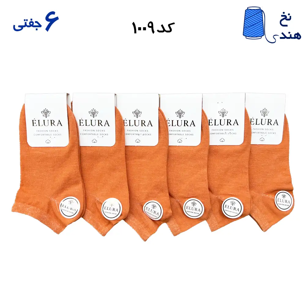 جوراب مچی زنانه(۶جفتی)  فری سایز ۳۶ تا ۴۰ تک رنگ ساده