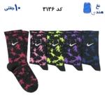 جوراب ساقدار فانتزی کش انگلیسی(۱۰ جفتی) فری سایز ۳۶ تا ۴۳ طرح (تیره بنفش)